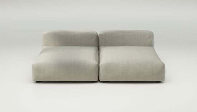 vetsak | Sofa Set 01 XLarge - herringbone - stone | Sofa Modulable | 3.5 places