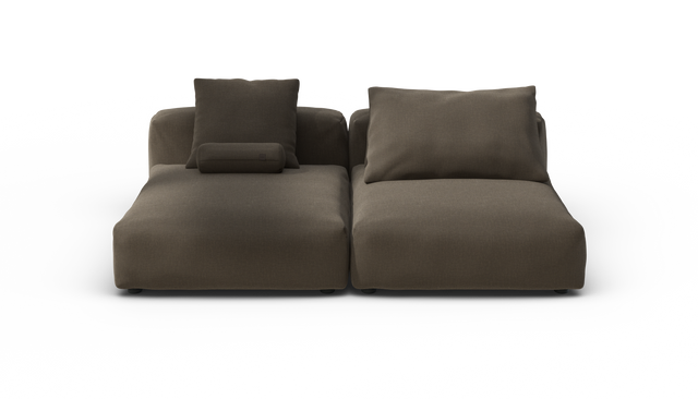 vetsak | Sofa Set 01 XLarge - Breeze - Brown | Sofa Modulable | 3.5 Places