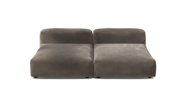 vetsak | Sofa Set 01 XLarge - Cord Velour - Mocha | Sofa Modulable | 3.5 Places