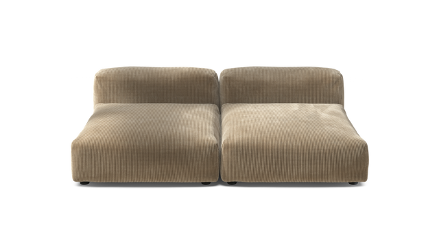 vetsak | Sofa Set 01 XLarge - Cord Velour - Sand | Sofa Modulable | 3.5 Places