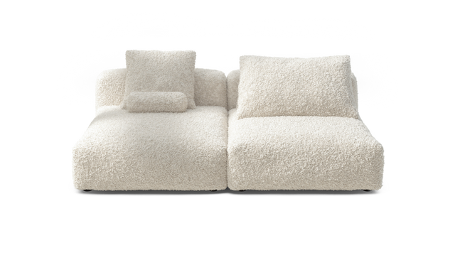 vetsak | Sofa Set 01 XLarge - Doodle - Creme | Sofa Modulable | 3.5 Places