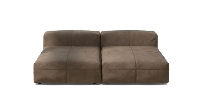 vetsak | Sofa Set 01 XLarge - Leather - Cacao | Sofa Modulable | 3.5 Places
