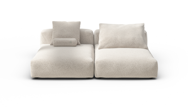vetsak | Sofa Set 01 XLarge - Nub - Creme | Sofa Modulable | 3.5 Places