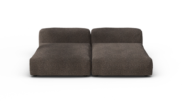 vetsak | Sofa Set 01 XLarge - Nub - Walnut | Sofa Modulable | 3.5 Places