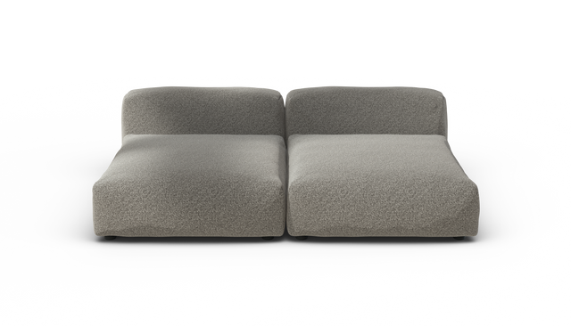 vetsak | Sofa Set 01 XLarge - Pebble - Platinum | Sofa Modulable | 3.5 Places