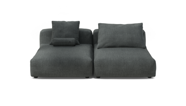 vetsak | Sofa Set 01 XLarge - Pique - Dark Grey | Modular Sofa | 3.5 Seater