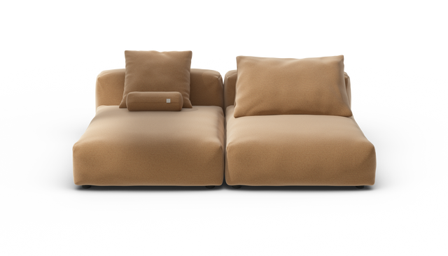vetsak | Sofa Set 01 XLarge - Pique - Wheat | Sofa Modulable | 3.5 Places