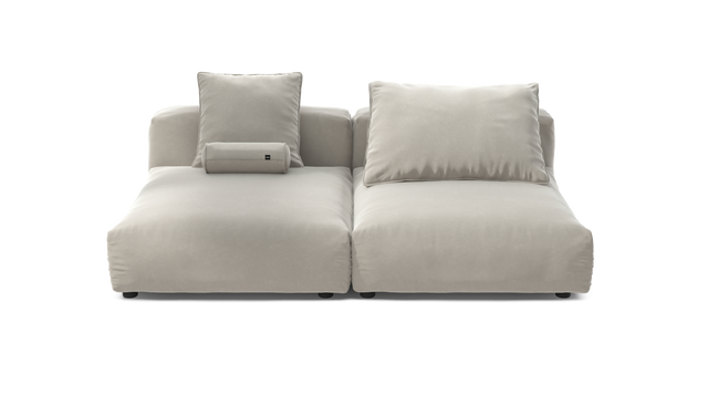 vetsak | Sofa Set 01 XLarge - Suave - Clay | Sofa Modulable | 3.5 Places