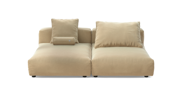 vetsak | Sofa Set 01 XLarge - Suave - Creme | Sofa Modulable | 3.5 Places