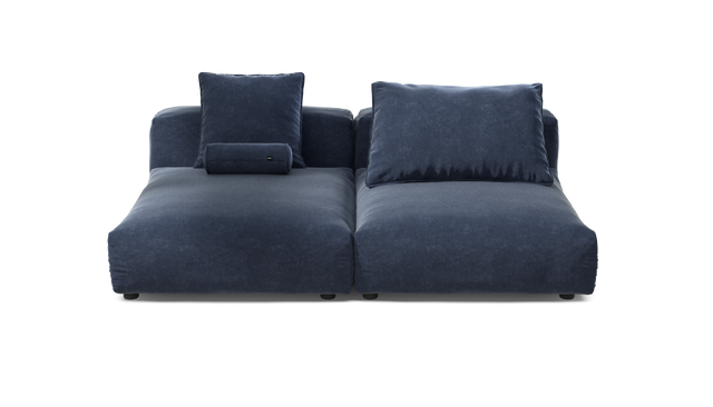 vetsak | Sofa Set 01 XLarge - Suave - Navy | Modular Sofa | 3.5 Seater