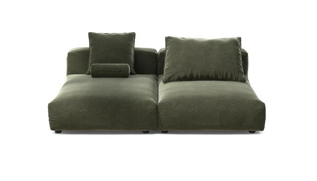 vetsak | Sofa Set 01 XLarge - Suave - Pine | Sofa Modulable | 3.5 Places