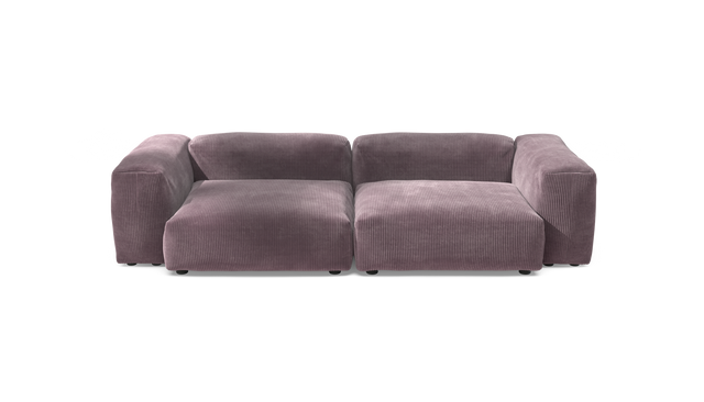 vetsak | Sofa Set 02 Large - Cord Velour - Blossom | Sofa Modulable | 3.5 Places | Grand Sofa