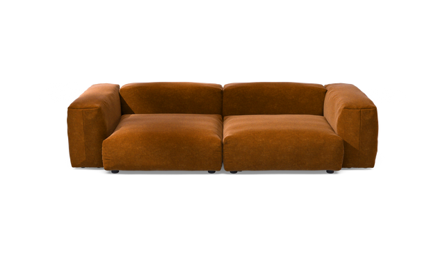 vetsak | Sofa Set 02 Large - Suave - Honey | Sofa Modulable | 3.5 Places | Grand Sofa