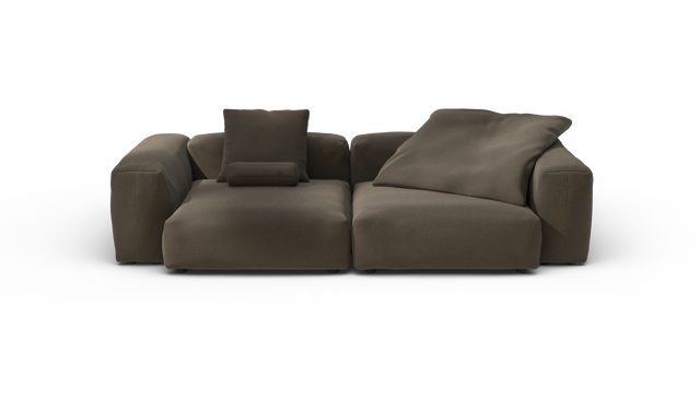 vetsak | Sofa Set 02 Large - Breeze - Brown | Sofa Modulable | 3.5 Places | Grand Sofa