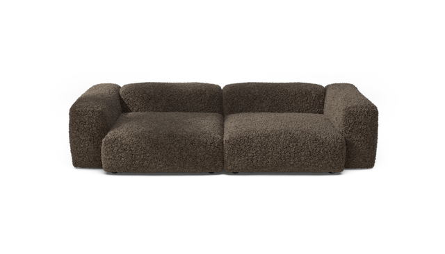 vetsak | Sofa Set 02 Large - Doodle - Cacao | Sofa Modulable | 3.5 Places | Grand Sofa