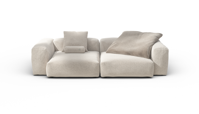 vetsak | Sofa Set 02 Large - Nub - Creme | Sofa Modulable | 3.5 Places | Grand Sofa