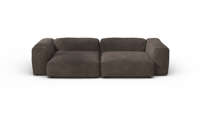 vetsak | Sofa Set 02 Large - Nub - Walnut | Sofa Modulable | 3.5 Places | Grand Sofa