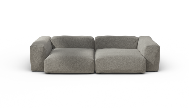 vetsak | Sofa Set 02 Large - Pebble - Platinum | Sofa Modulable | 3.5 Places | Grand Sofa