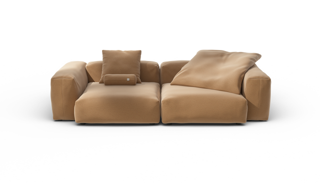 vetsak | Sofa Set 02 Large - Pique - Wheat | Sofa Modulable | 3.5 Places | Grand Sofa