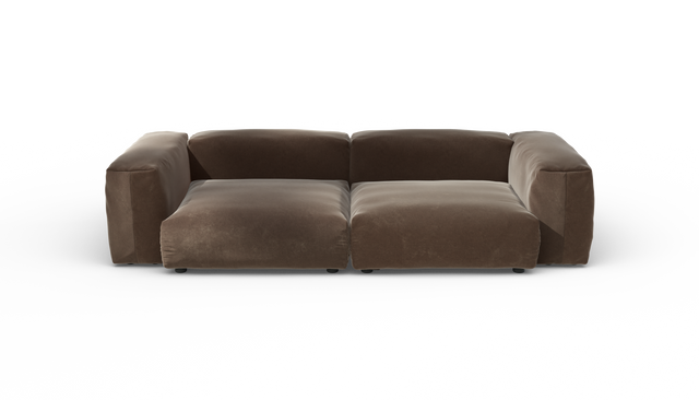 vetsak | Sofa Set 02 Large - Suave - Espresso | Sofa Modulable | 3.5 Places | Grand Sofa