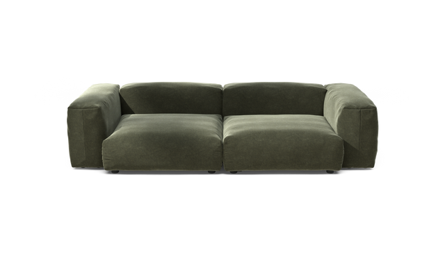 vetsak | Sofa Set 02 Large - Suave - Pine | Sofa Modulable | 3.5 Places | Grand Sofa