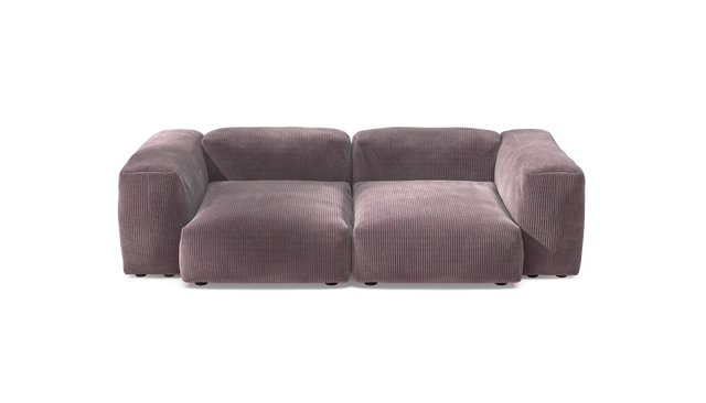 vetsak | Sofa Set 02 Medium - Cord Velour - Blossom | Sofa Modulable | 2.5 Places | Grand Sofa