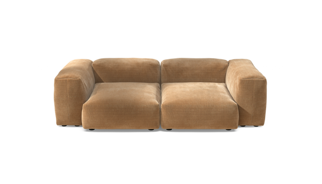 vetsak | Sofa Set 02 Medium - Cord Velour - Camel | Sofa Modulable | 2.5 Places | Grand Sofa