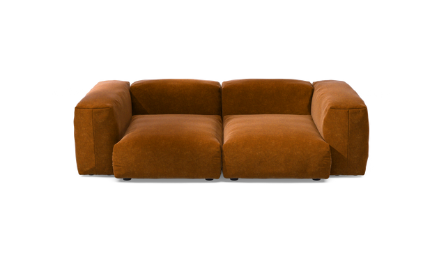 vetsak | Sofa Set 02 Medium - Suave - Honey | Sofa Modulable | 2.5 Places | Grand Sofa