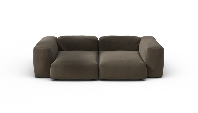 vetsak | Sofa Set 02 Medium - Breeze - Brown | Sofa Modulable | 2.5 Places | Grand Sofa