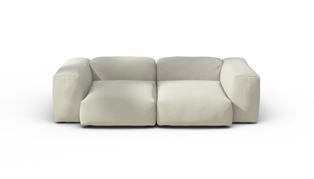 vetsak | Sofa Set 02 Medium - Breeze - Ecru | Sofa Modulable | 2.5 Places | Grand Sofa