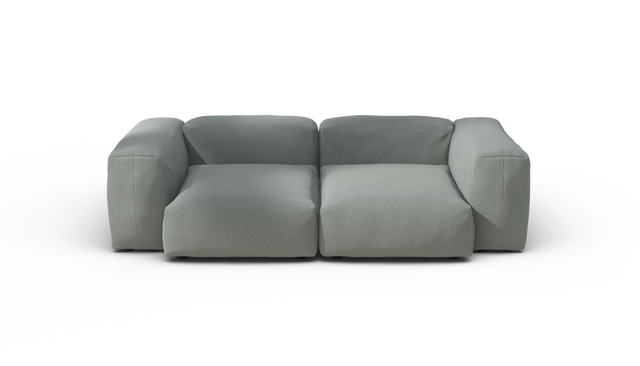 vetsak | Sofa Set 02 Medium - Breeze - Sage | Sofa Modulable | 2.5 Places | Grand Sofa
