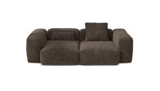 vetsak | Sofa Set 02 Medium - Doodle - Cacao | Sofa Modulable | 2.5 Places | Grand Sofa