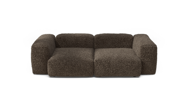 vetsak | Sofa Set 02 Medium - Doodle - Cacao | Sofa Modulable | 2.5 Places | Grand Sofa