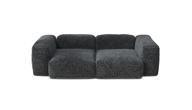 vetsak | Sofa Set 02 Medium - Doodle - Dark Grey | Sofa Modulable | 2.5 Places | Grand Sofa