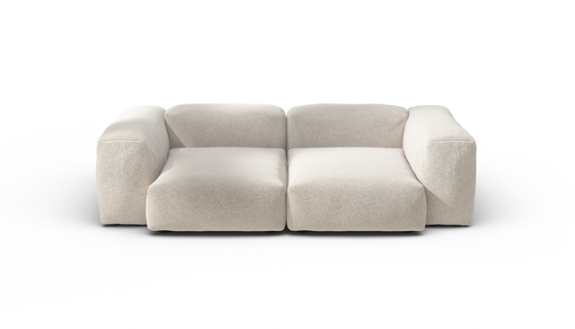 vetsak | Sofa Set 02 Medium - Nub - Creme | Sofa Modulable | 2.5 Places | Grand Sofa