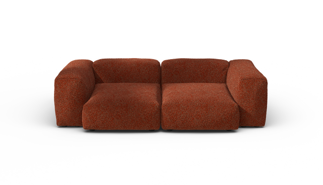 vetsak | Sofa Set 02 Medium - Nub - Sienna | Sofa Modulable | 2.5 Places | Grand Sofa