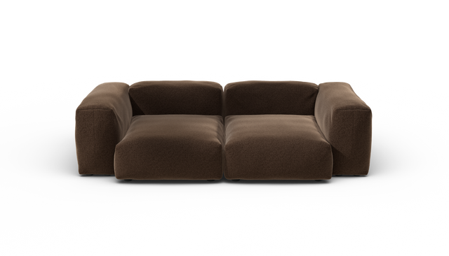 vetsak | Sofa Set 02 Medium - Pebble - Umber | Sofa Modulable | 2.5 Places | Grand Sofa