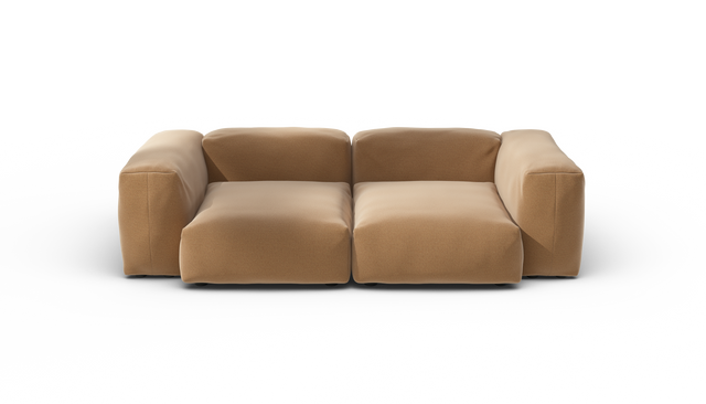 vetsak | Sofa Set 02 Medium - Pique - Wheat | Sofa Modulable | 2.5 Places | Grand Sofa