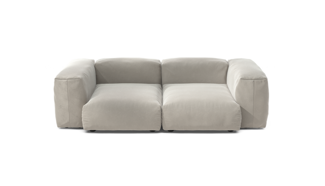 vetsak | Sofa Set 02 Medium - Suave - Clay | Sofa Modulable | 2.5 Places | Grand Sofa