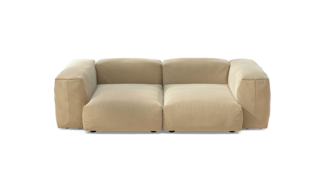 vetsak | Sofa Set 02 Medium - Suave - Creme | Sofa Modulable | 2.5 Places | Grand Sofa