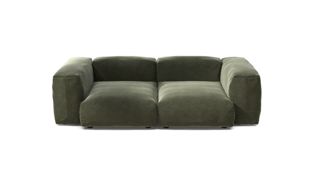 vetsak | Sofa Set 02 Medium - Suave - Pine | Sofa Modulable | 2.5 Places | Grand Sofa