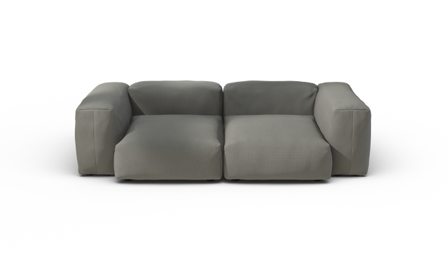 vetsak | Sofa Set 02 Medium - Terrain - Flint | Sofa Modulable | 2.5 Places | Grand Sofa