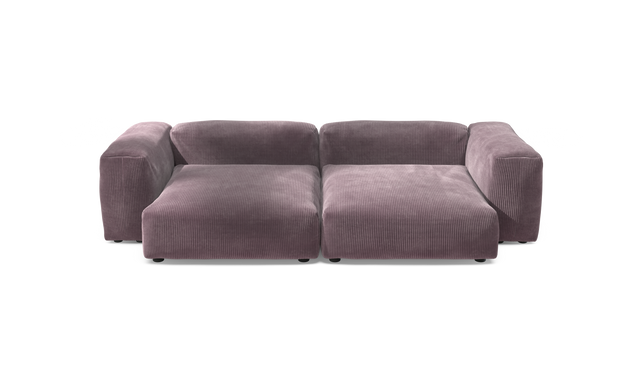 vetsak | Sofa Set 02 XLarge - Cord Velour - Blossom | Sofa Modulable | 3.5 Places | Grand Sofa