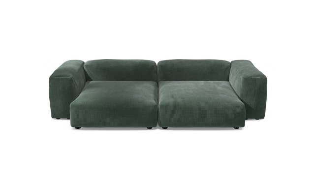 vetsak | Sofa Set 02 XLarge - Cord Velour - Hunter | Sofa Modulable | 3.5 Places | Grand Sofa