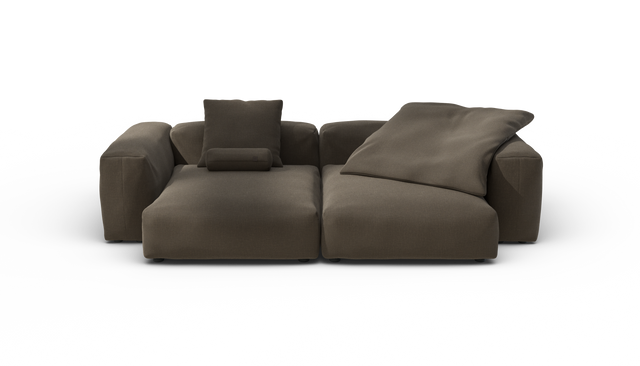 vetsak | Sofa Set 02 XLarge - Breeze - Brown | Sofa Modulable | 3.5 Places | Grand Sofa
