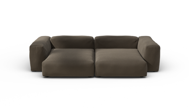 vetsak | Sofa Set 02 XLarge - Breeze - Brown | Sofa Modulable | 3.5 Places | Grand Sofa
