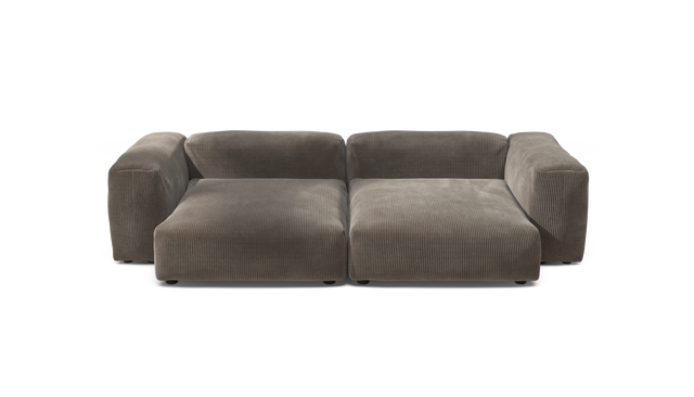 vetsak | Sofa Set 02 XLarge - Cord Velour - Mocha | Sofa Modulable | 3.5 Places | Grand Sofa