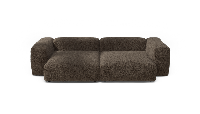 vetsak | Sofa Set 02 XLarge - Doodle - Cacao | Sofa Modulable | 3.5 Places | Grand Sofa