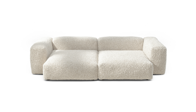 vetsak | Sofa Set 02 XLarge - Doodle - Creme | Sofa Modulable | 3.5 Places | Grand Sofa