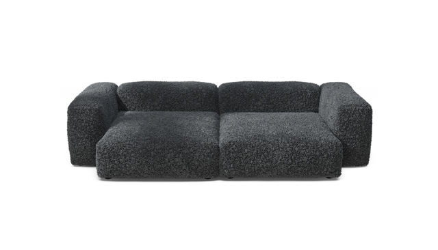 vetsak | Sofa Set 02 XLarge - Doodle - Dark Grey | Sofa Modulable | 3.5 Places | Grand Sofa